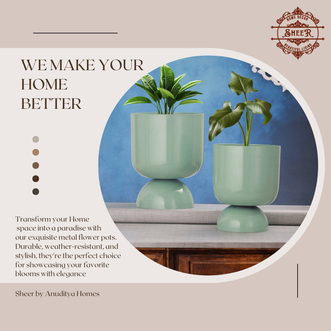 Aqua Luxe Planter Duo – Set of 2