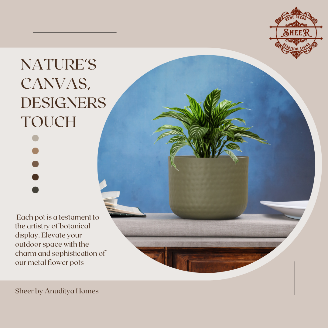 Verdant Harmony Textured Planter