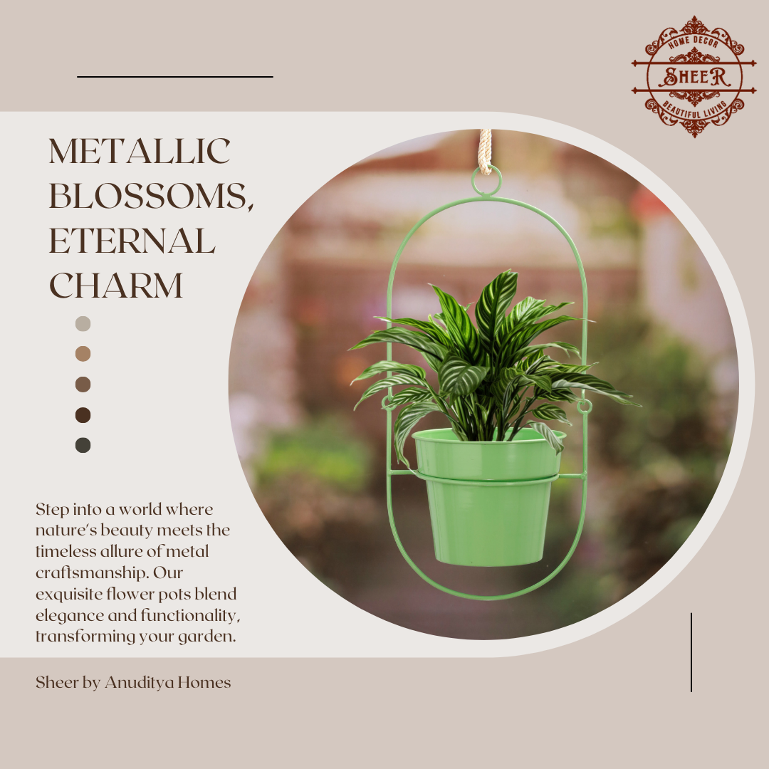Green Glow Hanging Pot