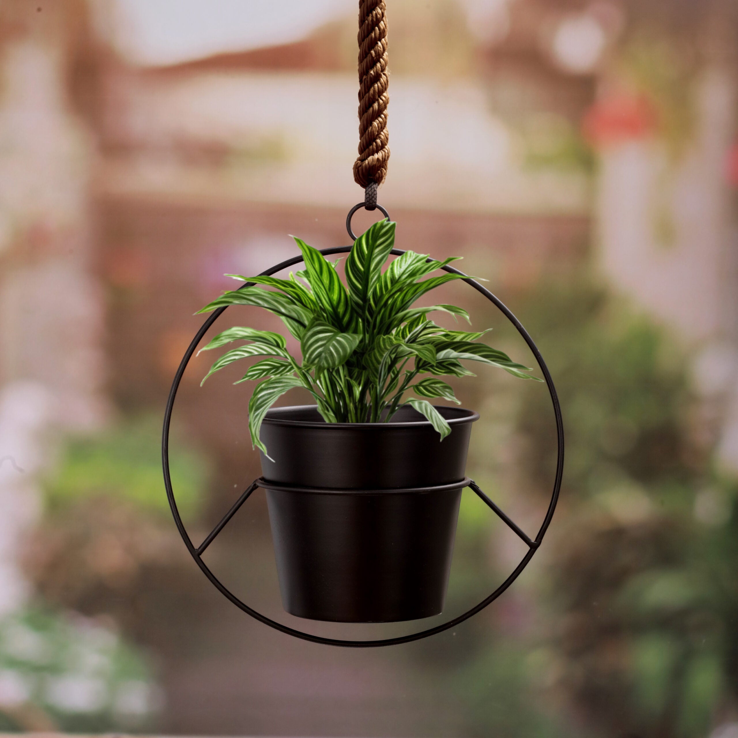 Modern Black Hanging Vase