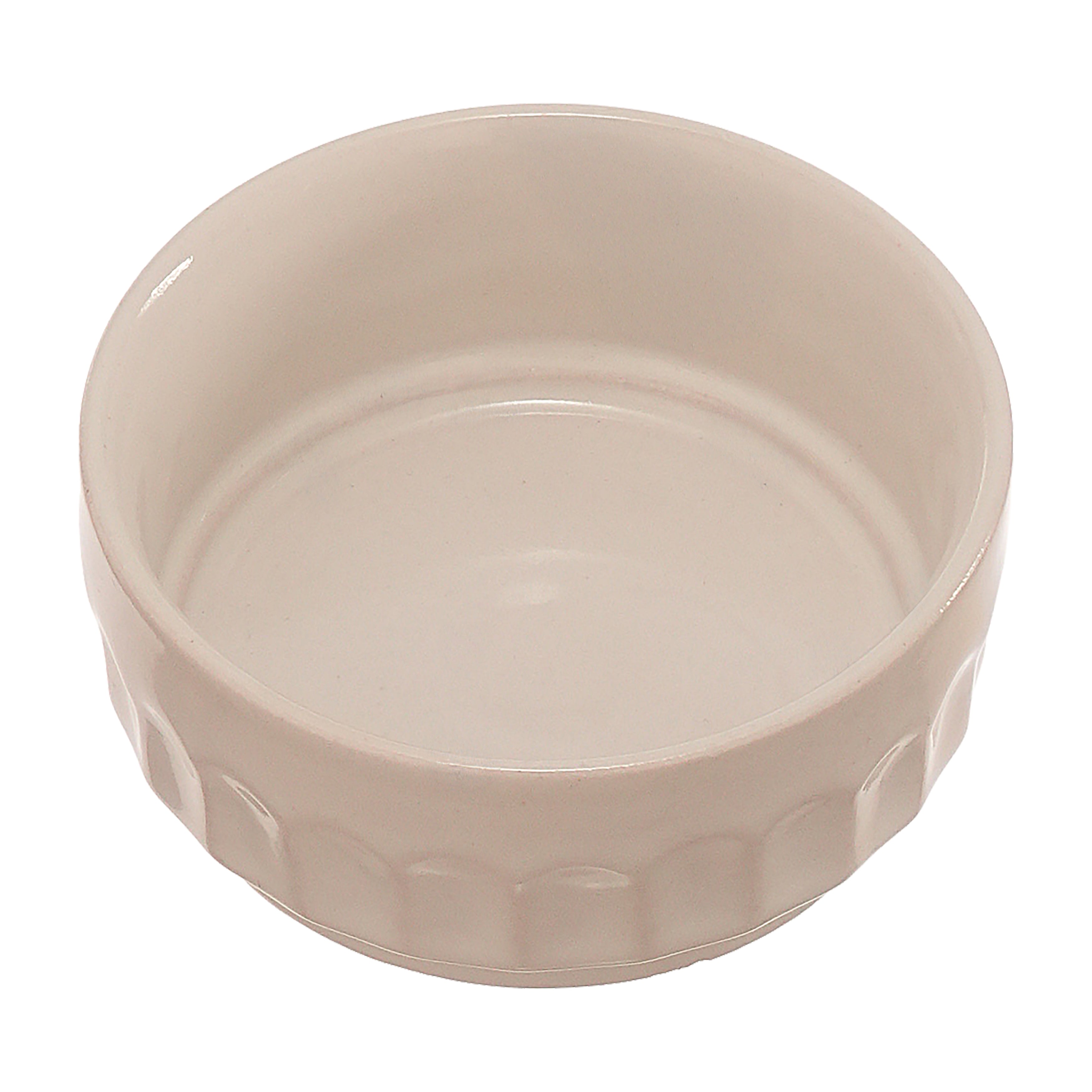 Floral Enamel Round Wooden Platter - Double Bowl Set