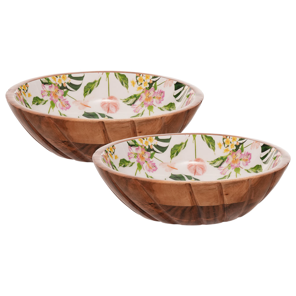 Enamel Wood Blossom Bowl