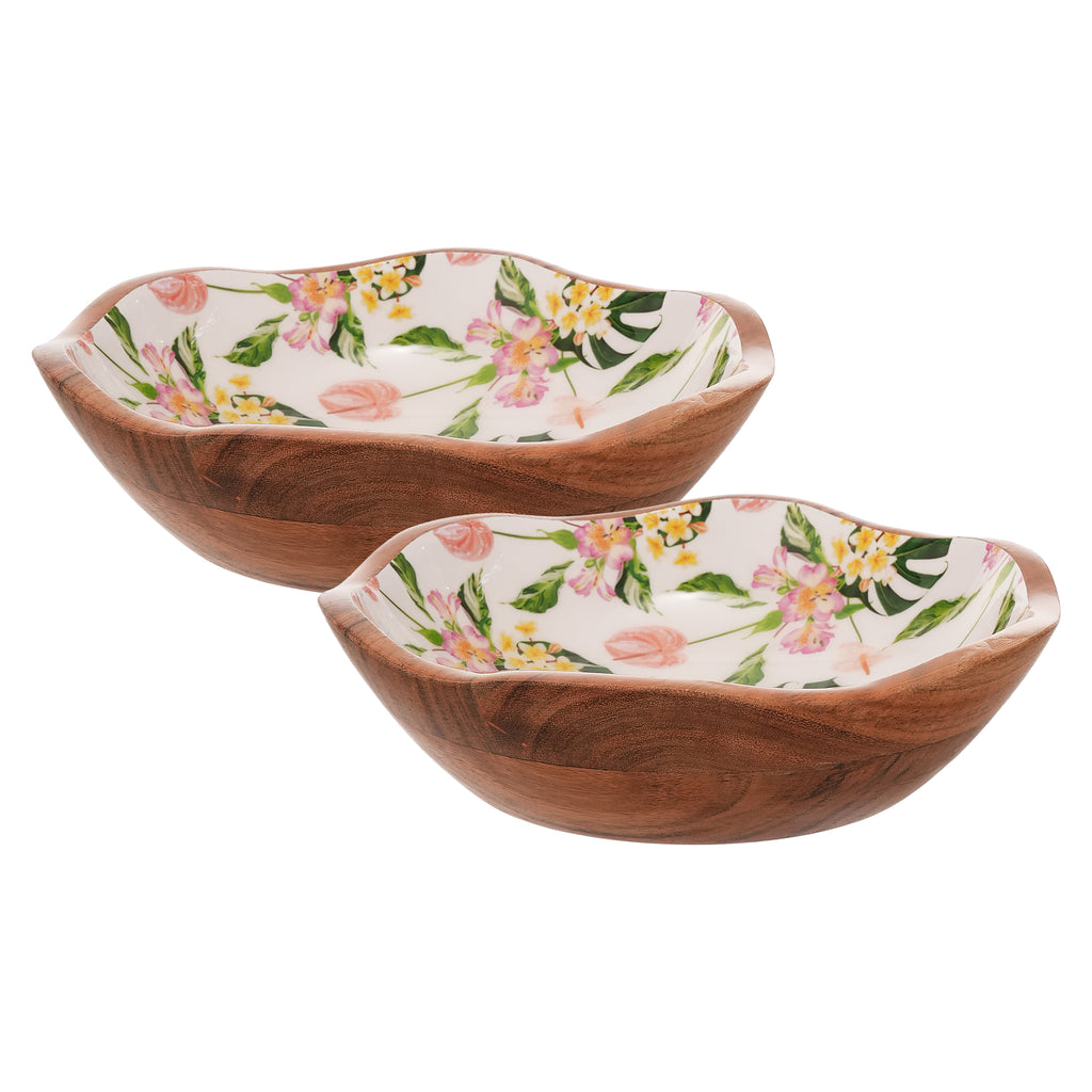 Enamel Wood Blossom Bowl