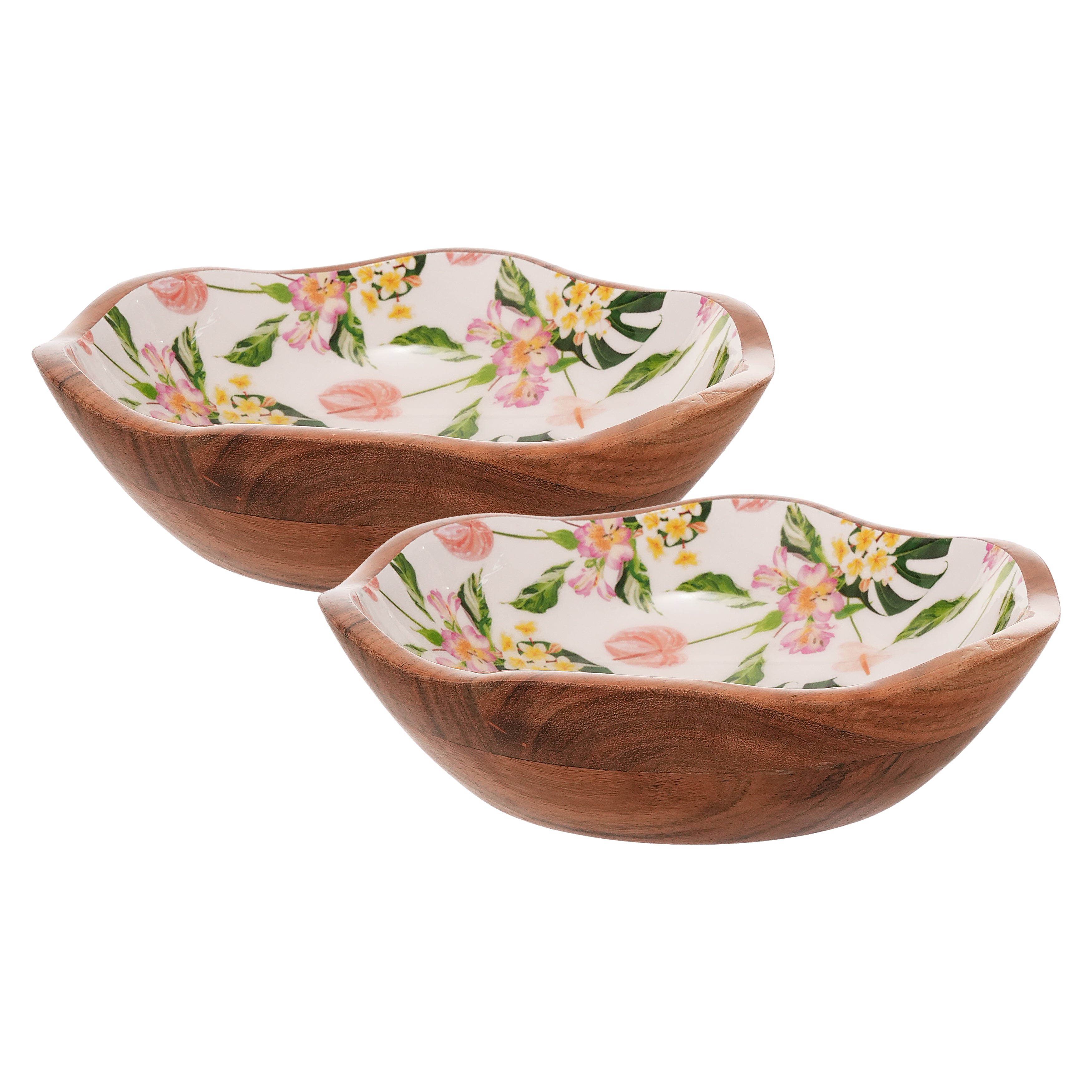 Enamel Wood Blossom Bowl