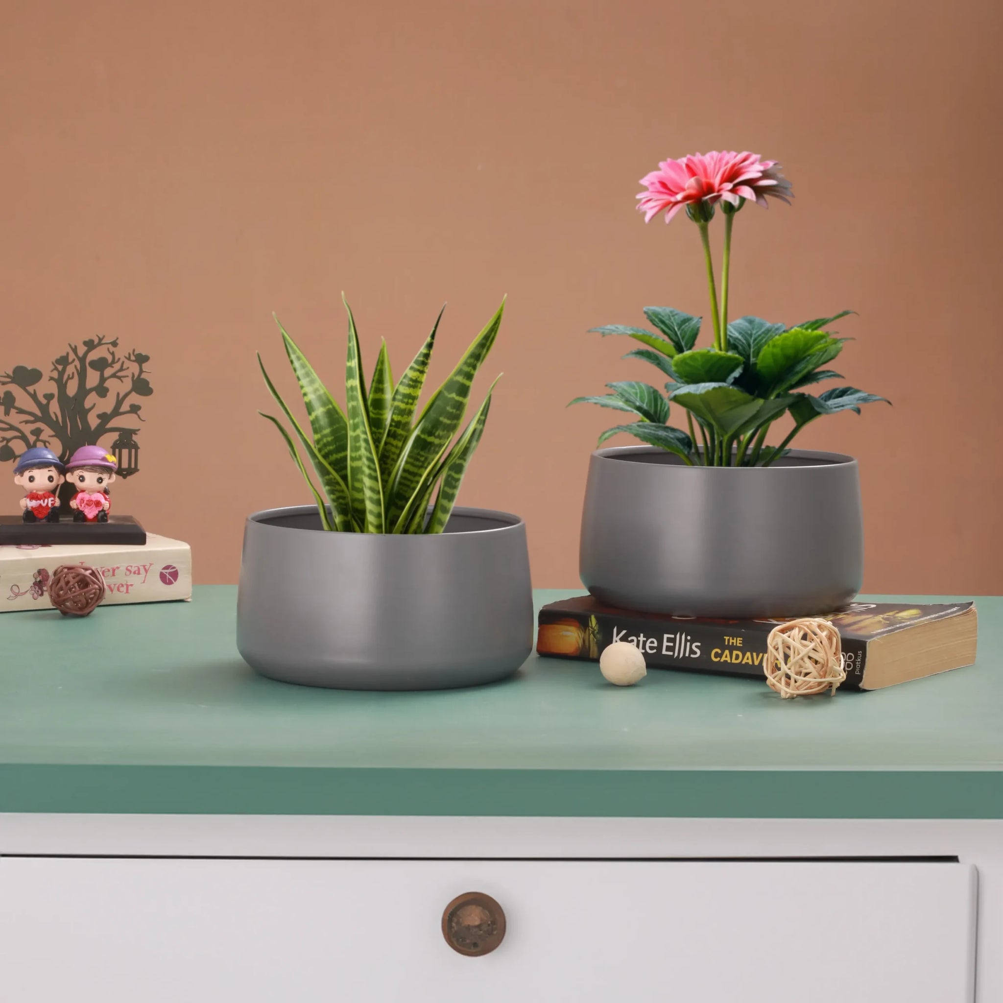 Luna Curve Planter Set
