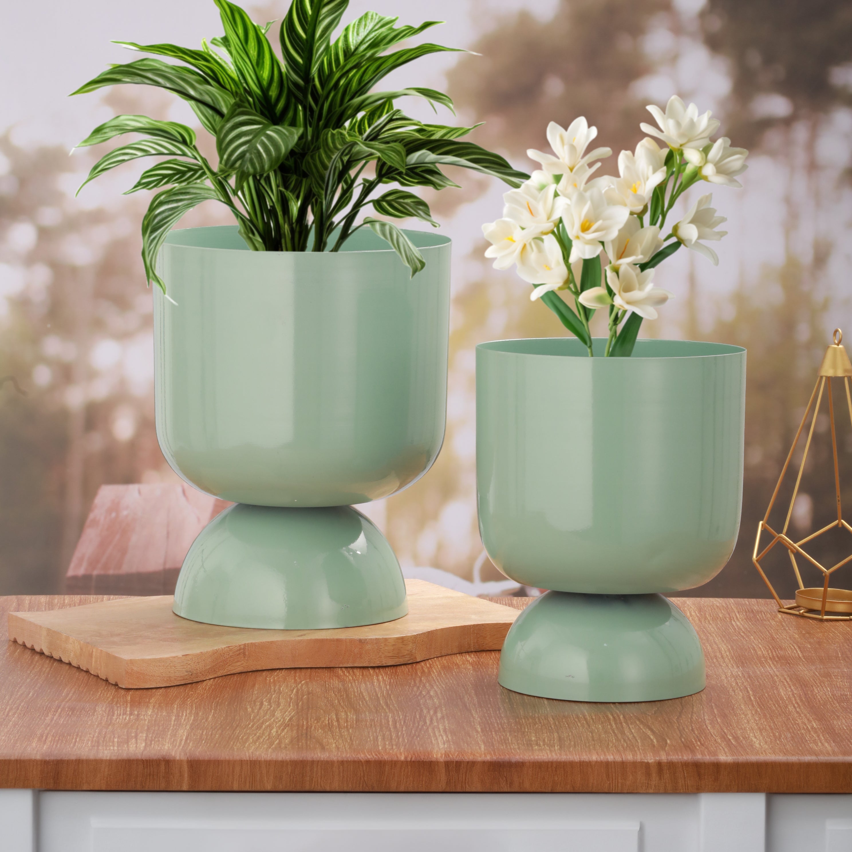 Aqua Luxe Planter Duo – Set of 2