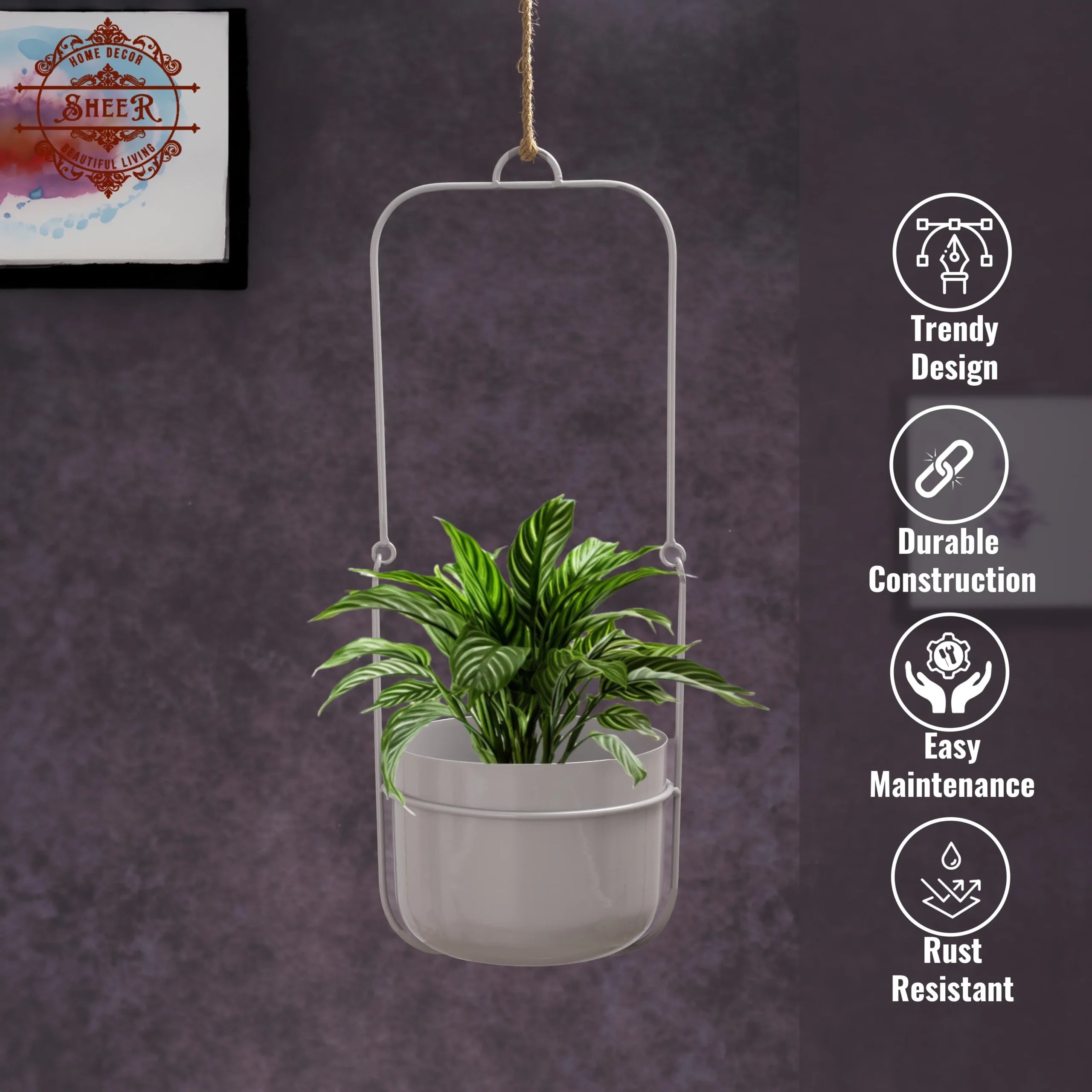 Floating Grey Haven Planter