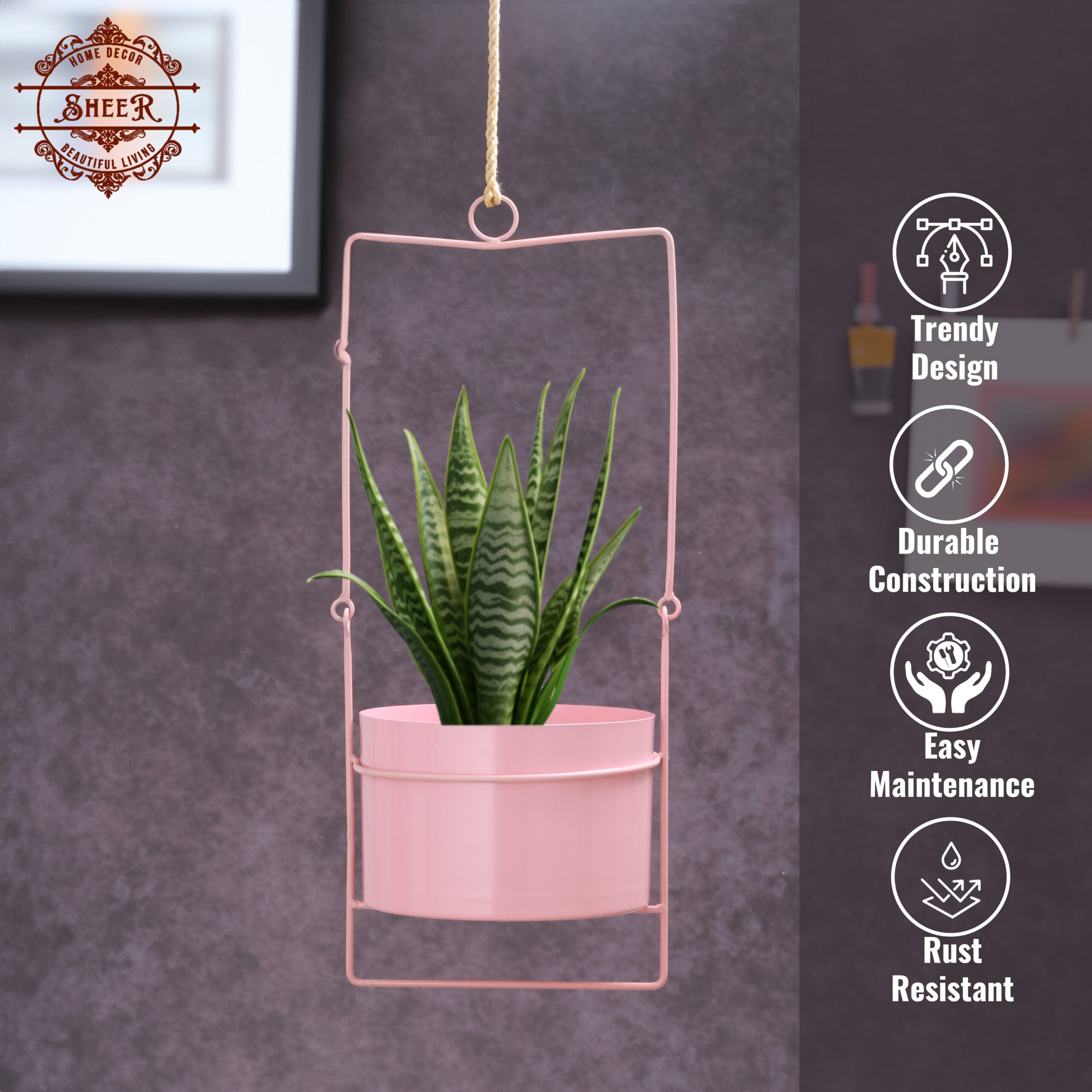 Rosé Charm Planter