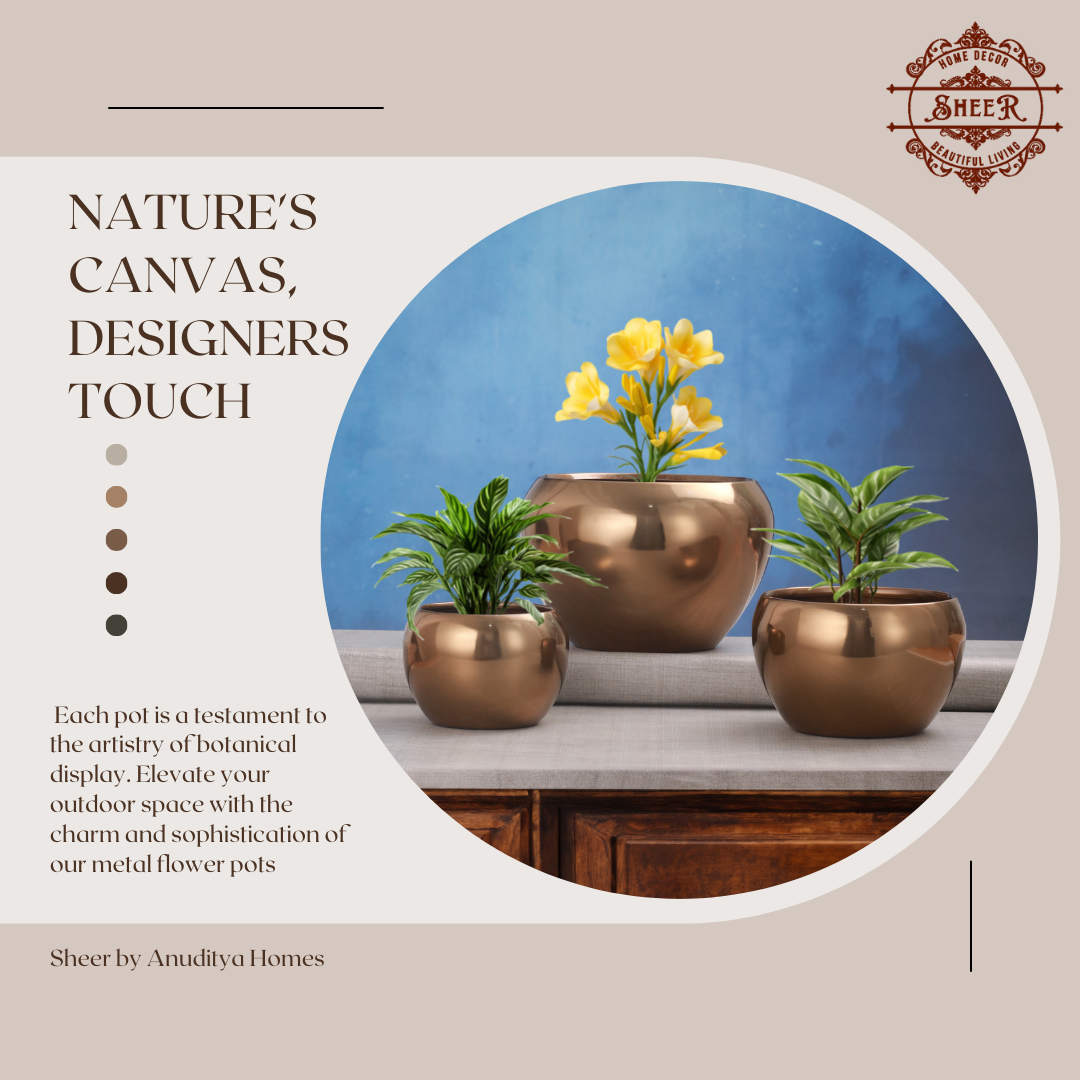 Antique Bronze Luxe Trio Planter