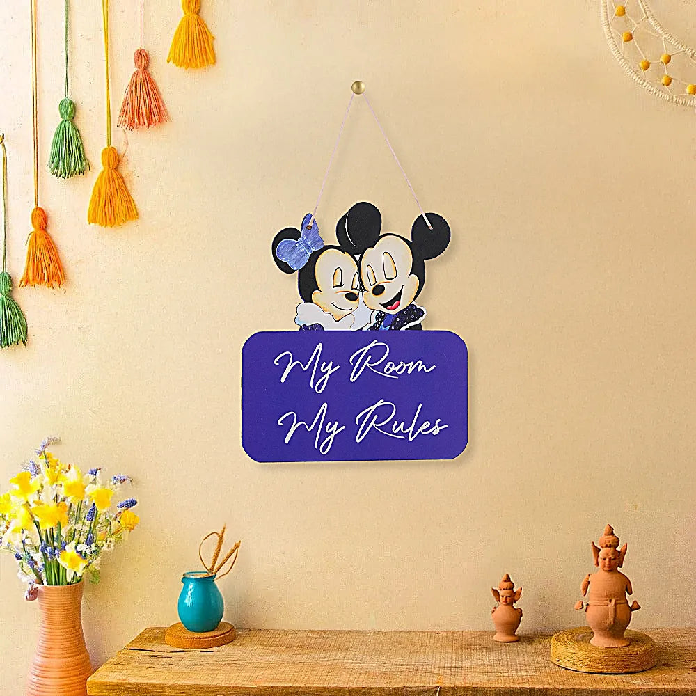 My Room, My Rules Wall Hanging