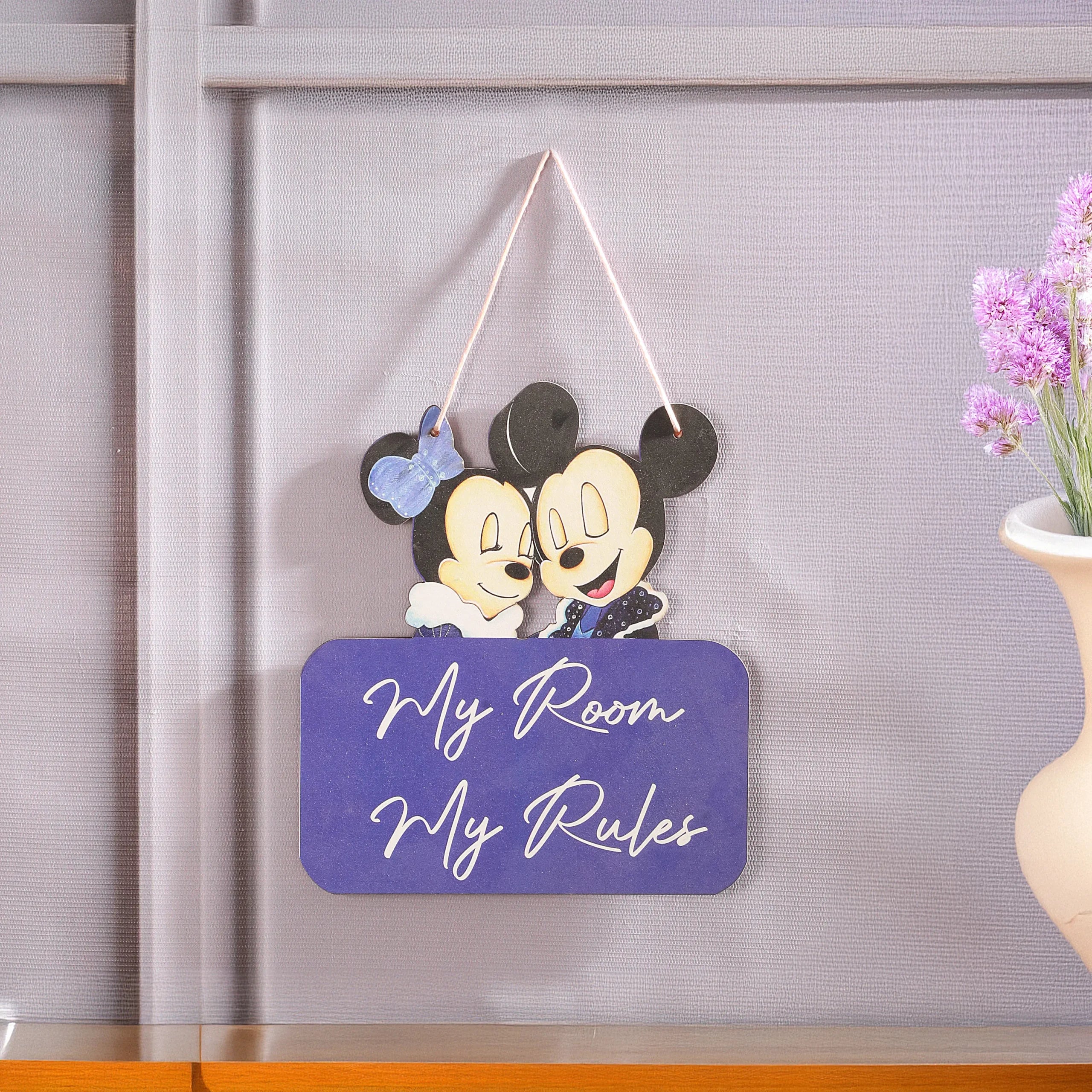My Room, My Rules Wall Hanging