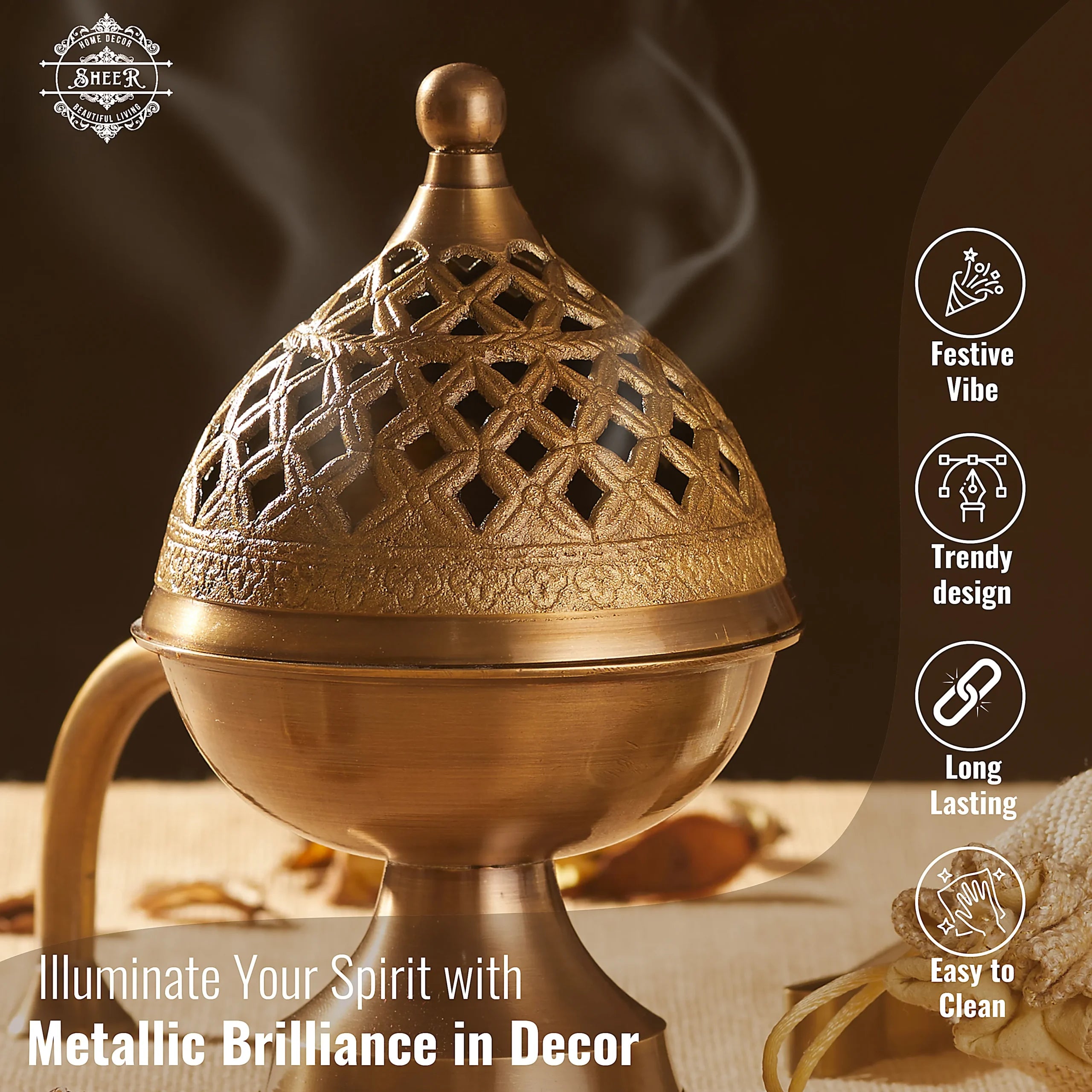 Antique Aroma Brass Lobdan with Plucker