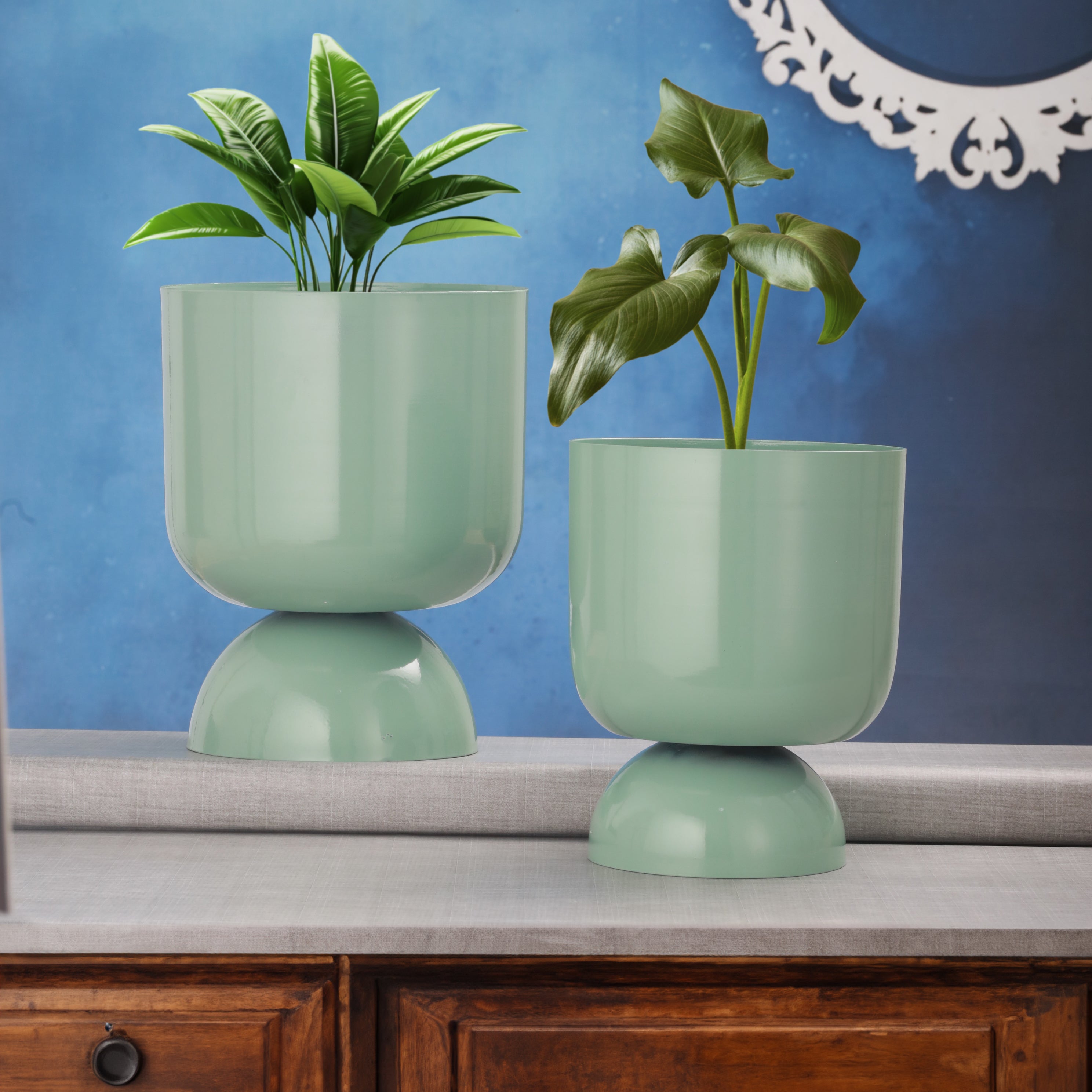 Aqua Luxe Planter Duo – Set of 2