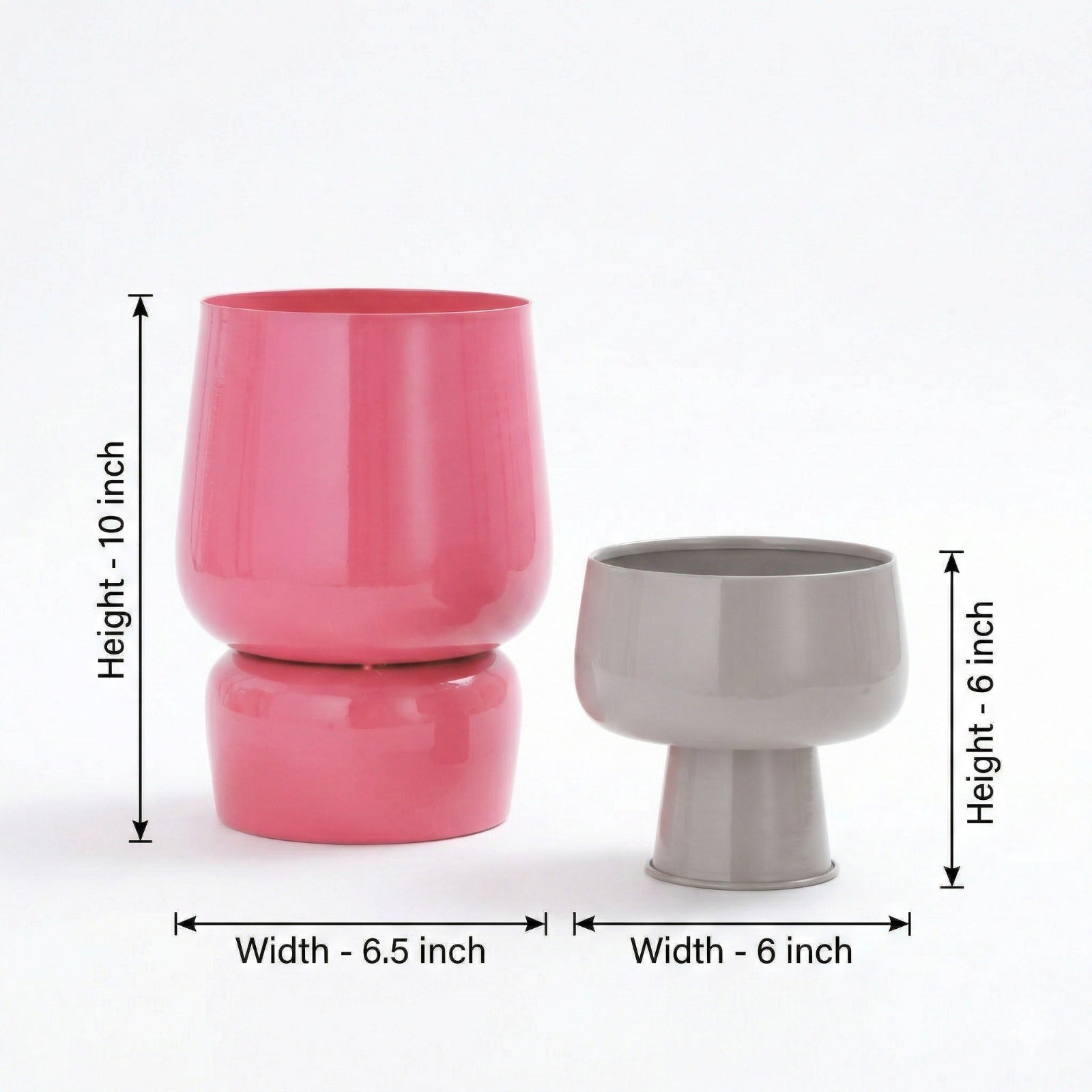 Blush Duo Pedestal Planter