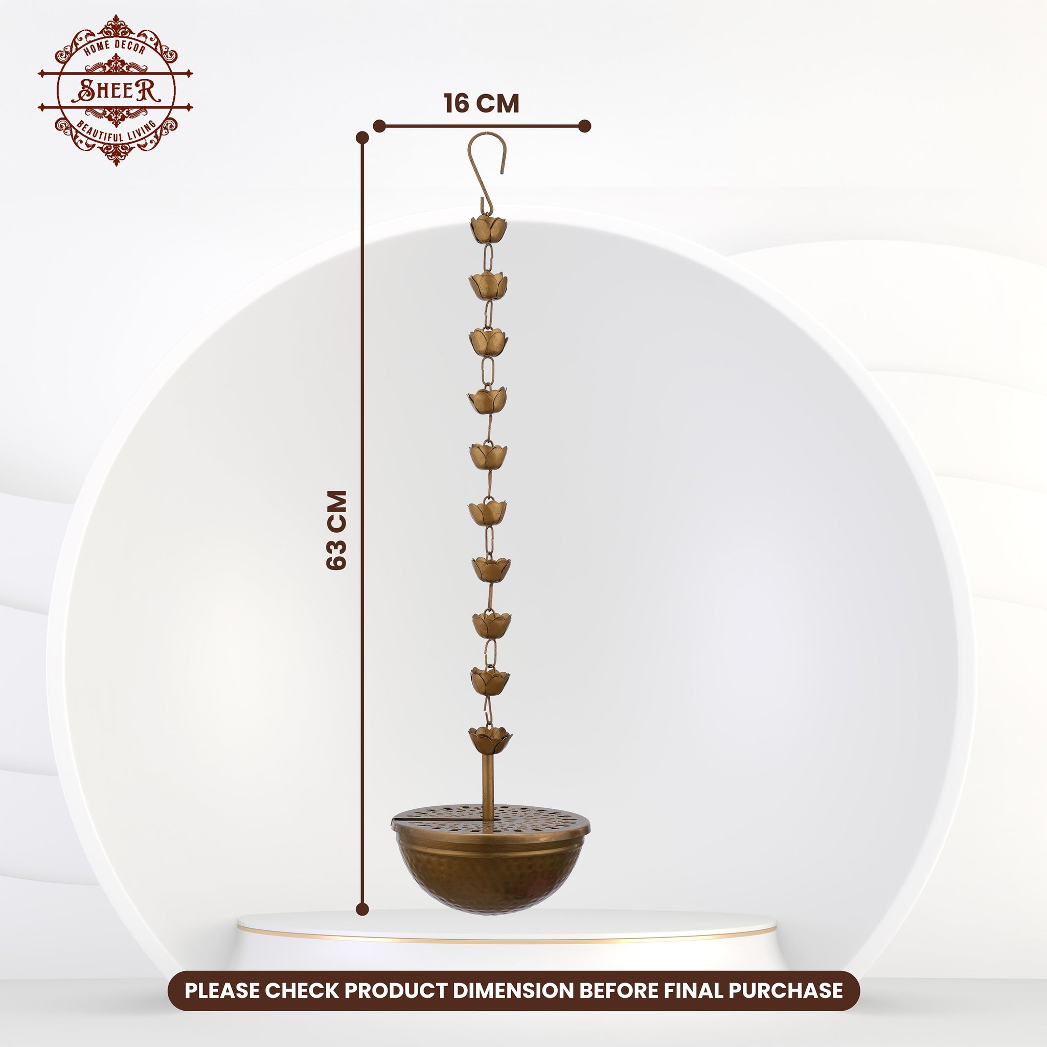 Antique Finish Hanging Lobandan