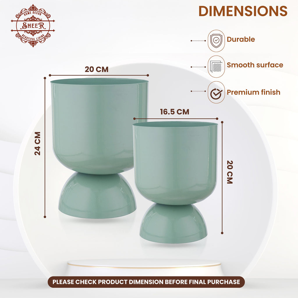 Aqua Luxe Planter Duo – Set of 2