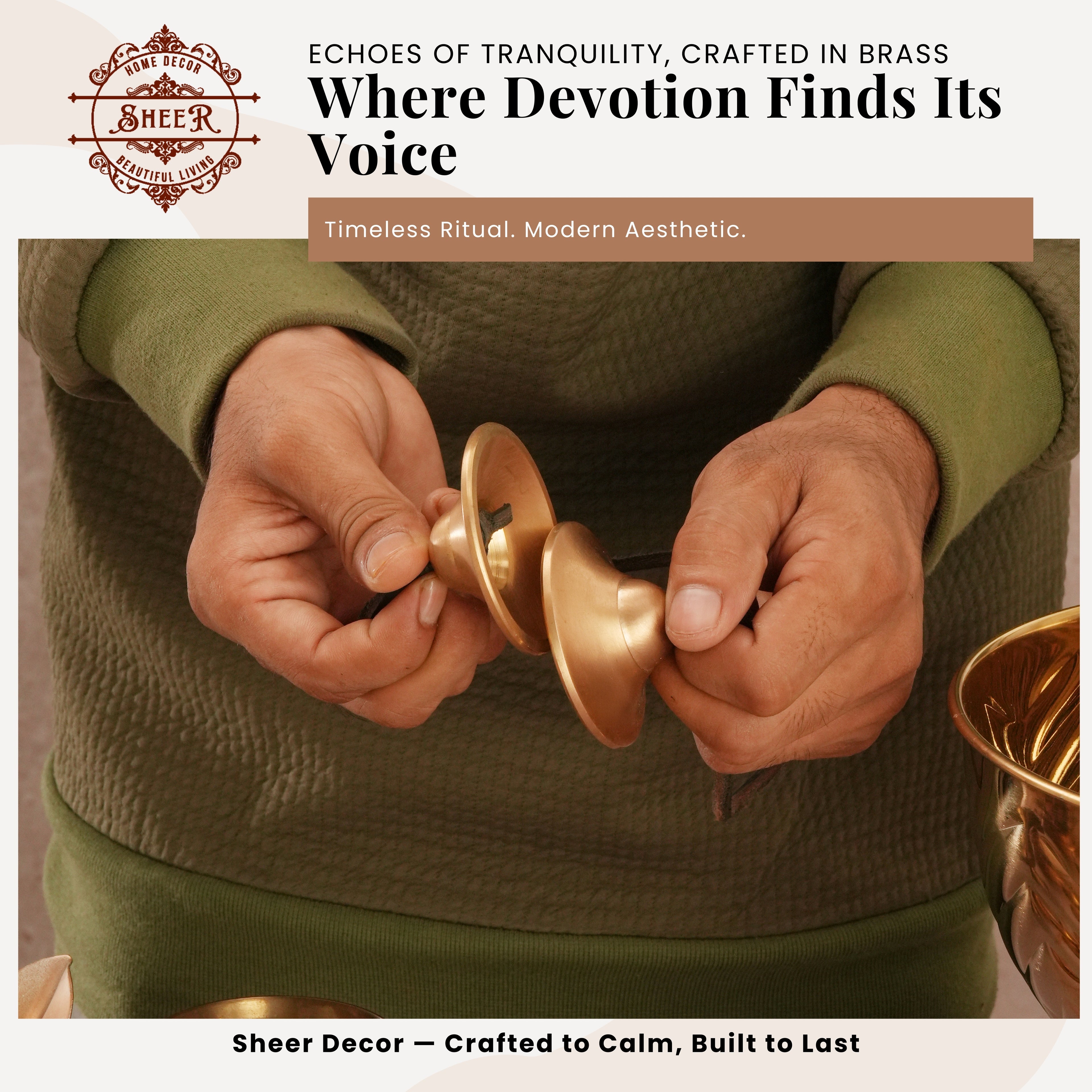 MANGIRA PLAIN Antique Brass Spiritual Artifact