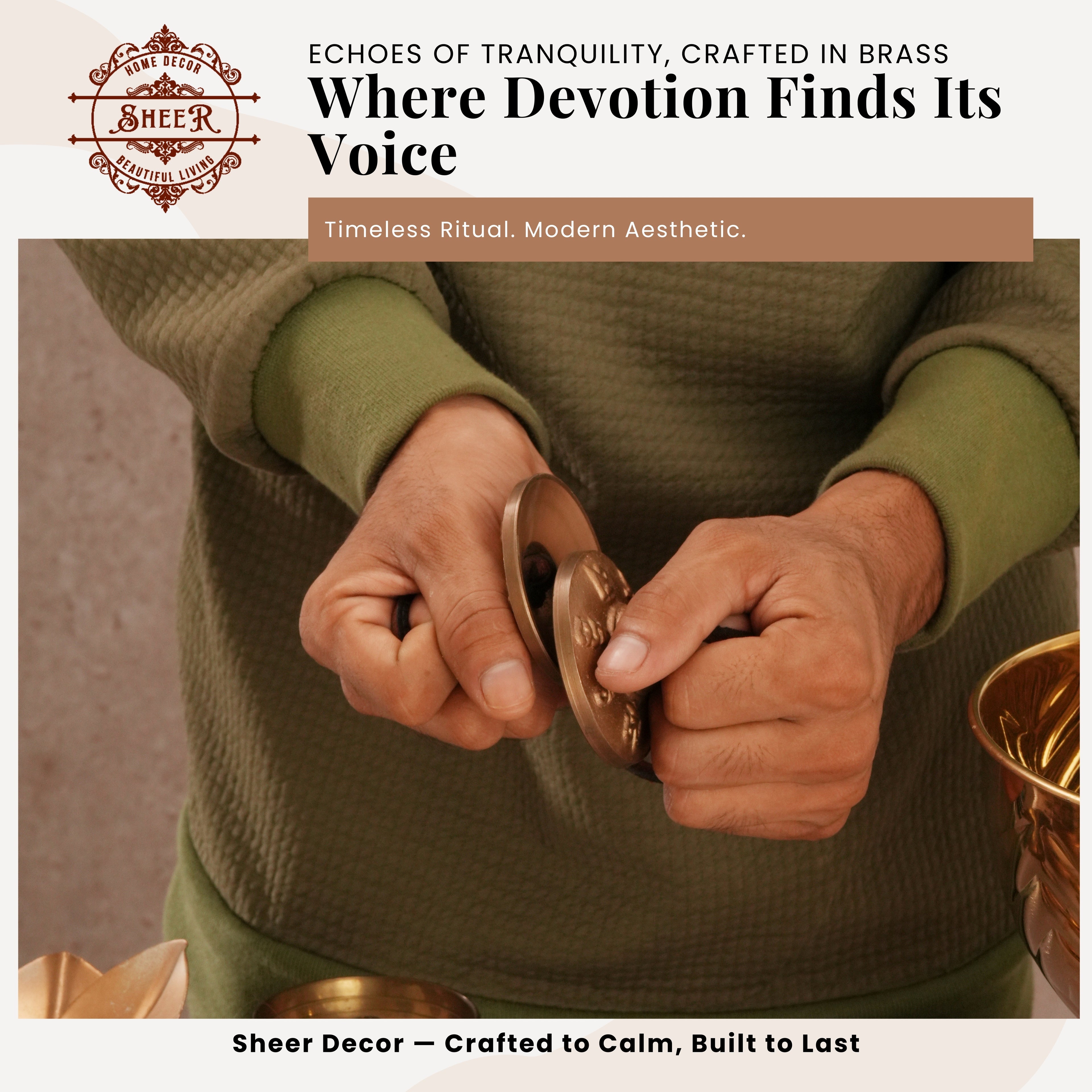 MANGIRA 7 SYMBOL Antique Brass Spiritual Artifact 