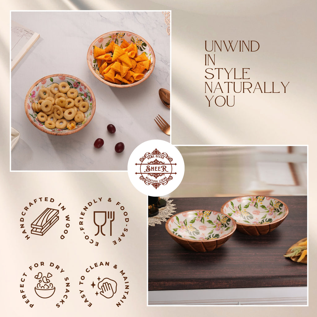 Enamel Wood Blossom Bowl