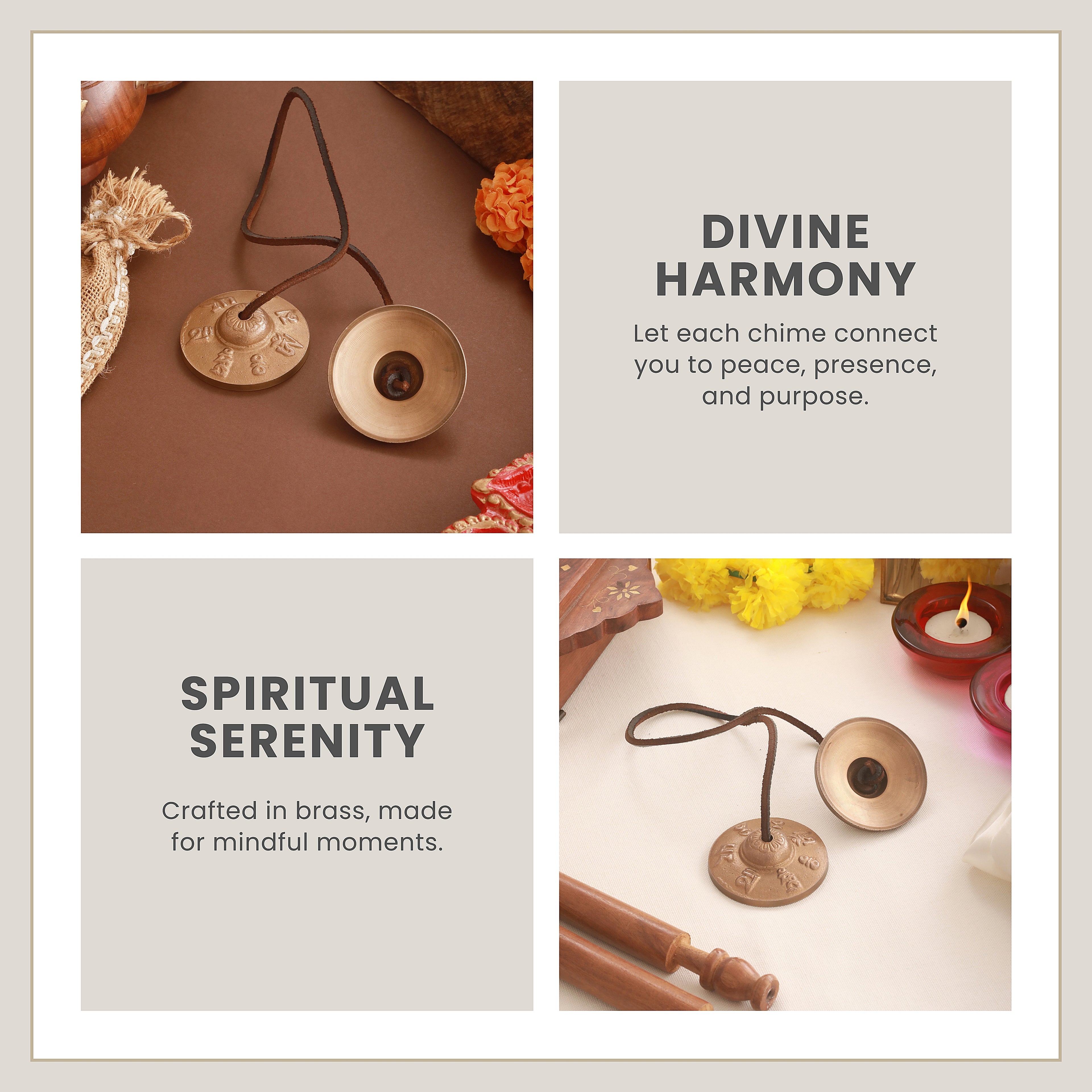 MANGIRA 7 SYMBOL Antique Brass Spiritual Artifact 